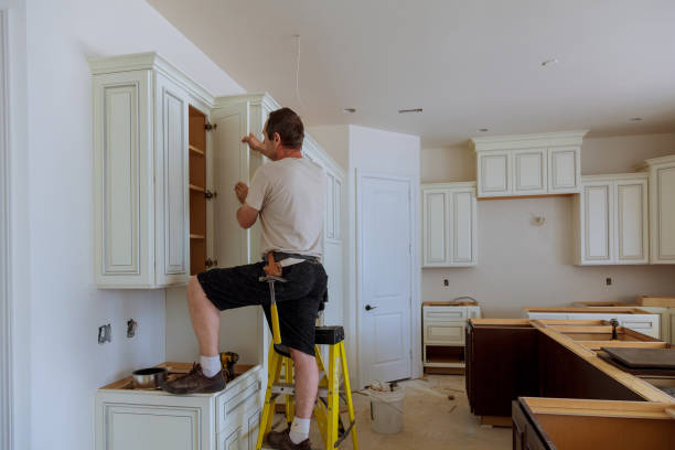 Kitchen island installation in Fountain Hills by JMT Kitchen Cabinet